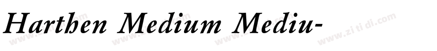 Harthen Medium Mediu字体转换
